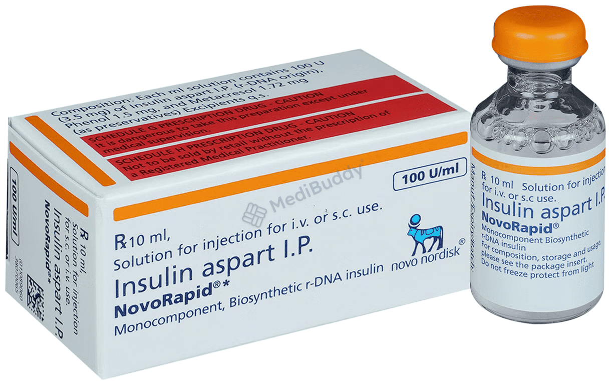 novorapid 100iu (vial)