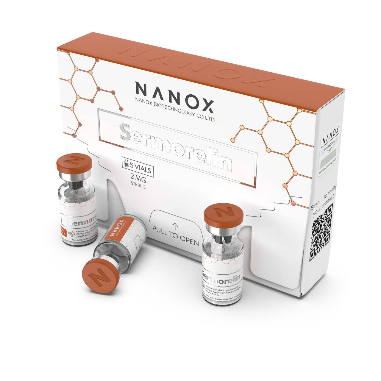 sermorelin 5 vials x 2mg nanox